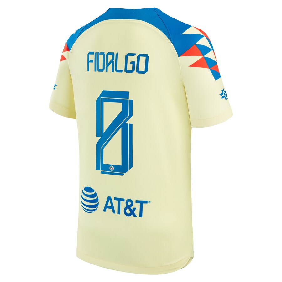 ��lvaro Fidalgo Club America Nike  Home 2023/24  Jersey - Yellow