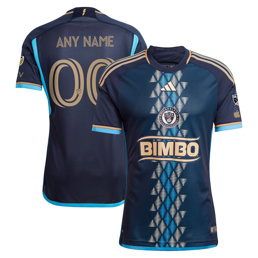 Philadelphia Union adidas 2024 The XV Kit Authentic Custom Jersey?�C Navy