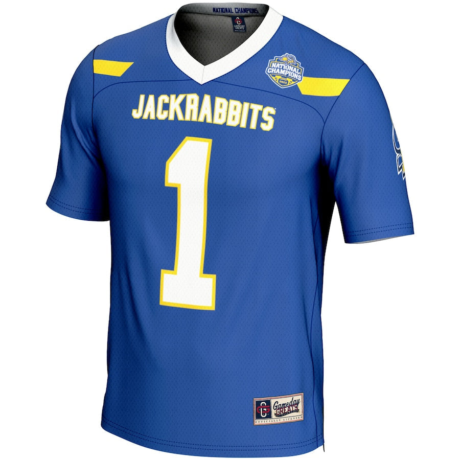 South Dakota State Jackrabbits GameDay Greats Youth 2023 FCS Football National Champions Fashion Jersey?�C Blue