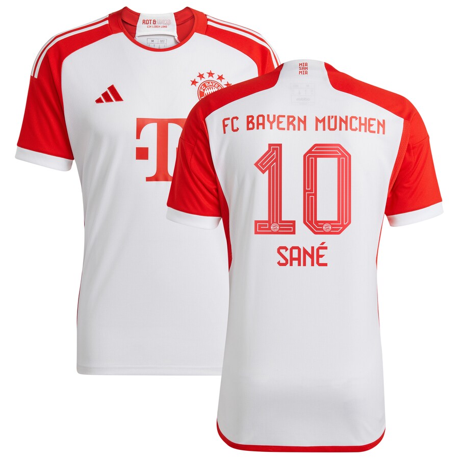 Leroy San�� Bayern Munich adidas 2023/24 Home Jersey - White