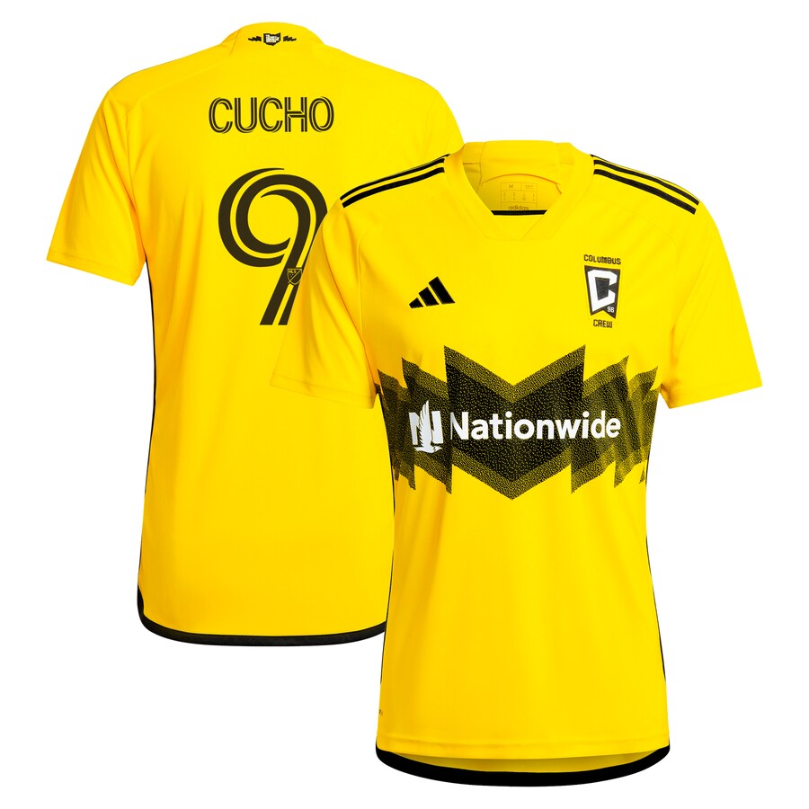 Cucho Hern��ndez Columbus Crew adidas 2024 The Home Kit  Player Jersey - Yellow