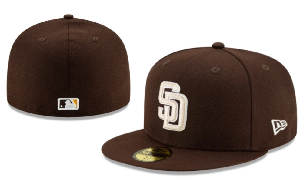 San Diego Padres Brown New Era Fitted Hat with Cream Logo