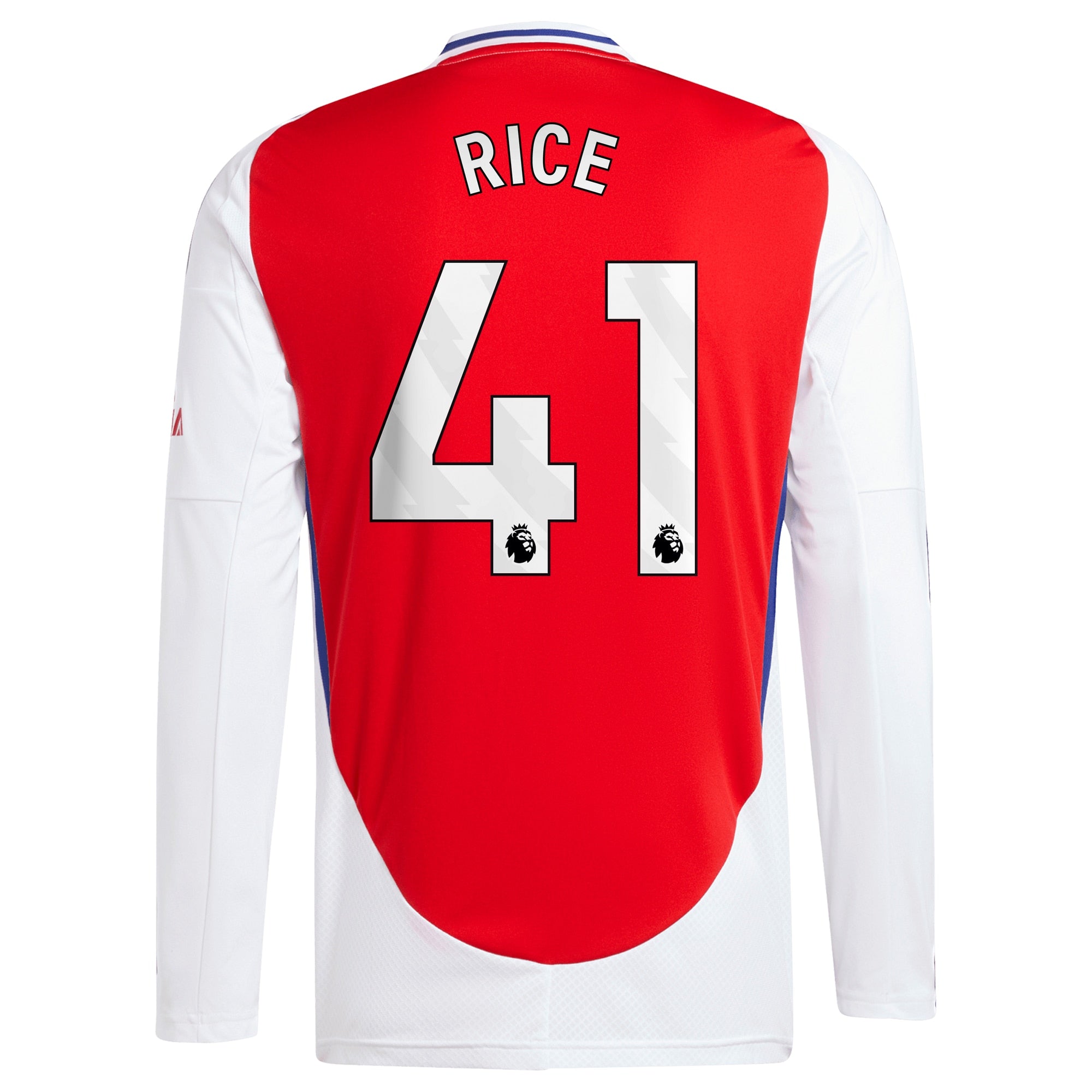 Declan Rice Arsenal adidas 2024/25 Home Long Sleeve Player Jersey �C Red