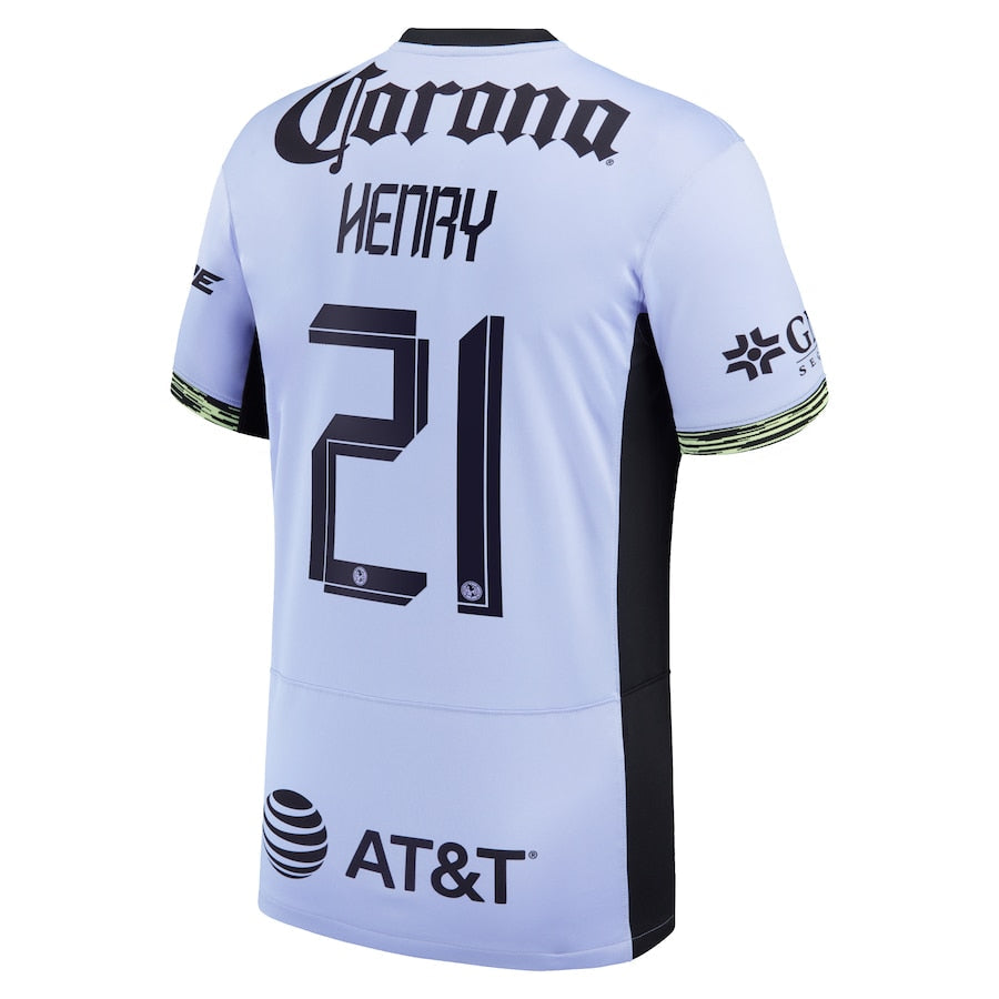 Henry Martin Club America Nike 2023/24 Third Stadium  Player Jersey?�C Purple