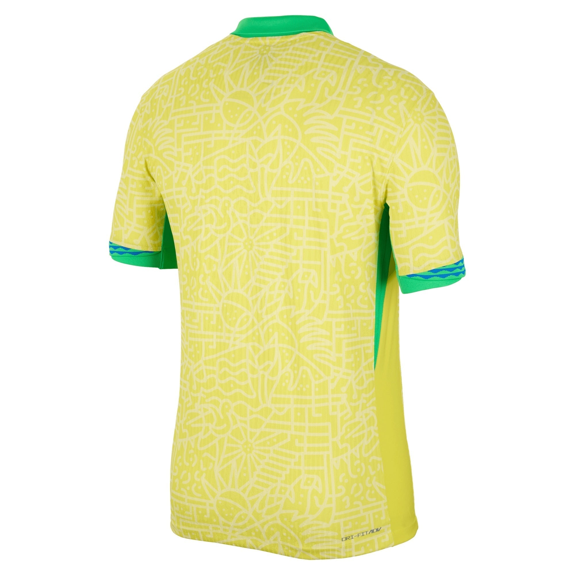 Brazil National Team Nike 2024 Home Match Custom Jersey �C Yellow