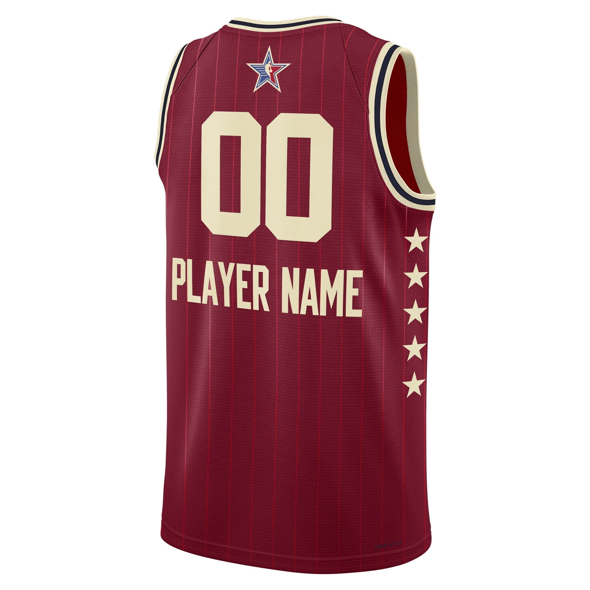 Unisex 2024 NBA All-Star Game Swingman Custom Jersey - Crimson