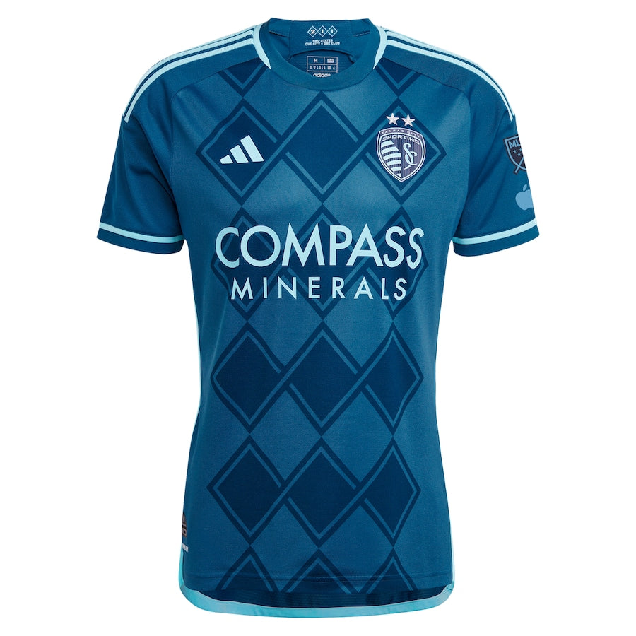 Erik Thommy Sporting Kansas City adidas 2024 Diamonds Our Forever Authentic Player Jersey?�C Navy