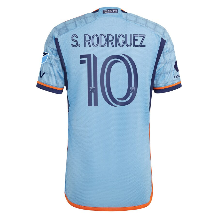 Santiago Rodr��guez New York City FC adidas 2024 The Interboro Kit Authentic Player Jersey - Sky Blue