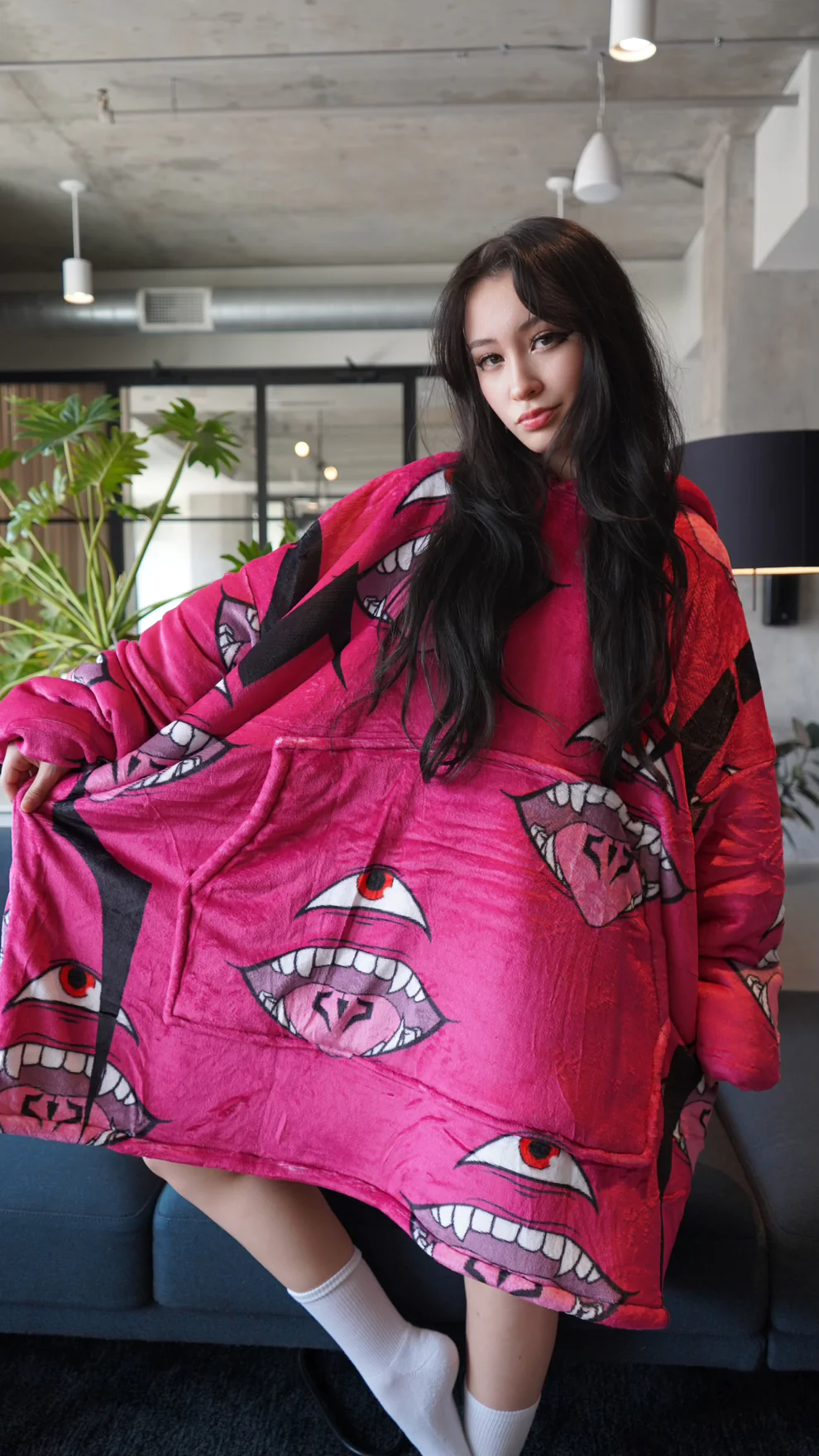 Jujutsu Kaisen King Of Curses Oversized Blanket Hoodie