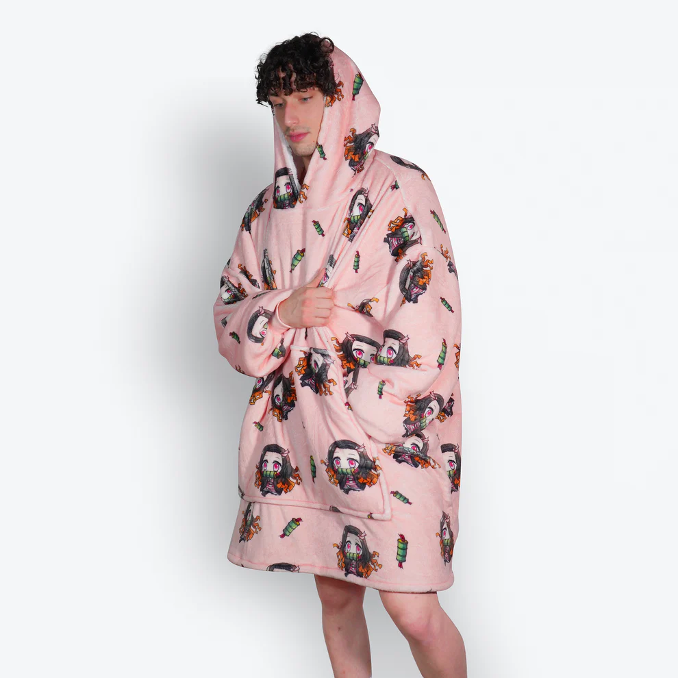 Demon Slayer Nezuko Oversized Blanket Hoodie