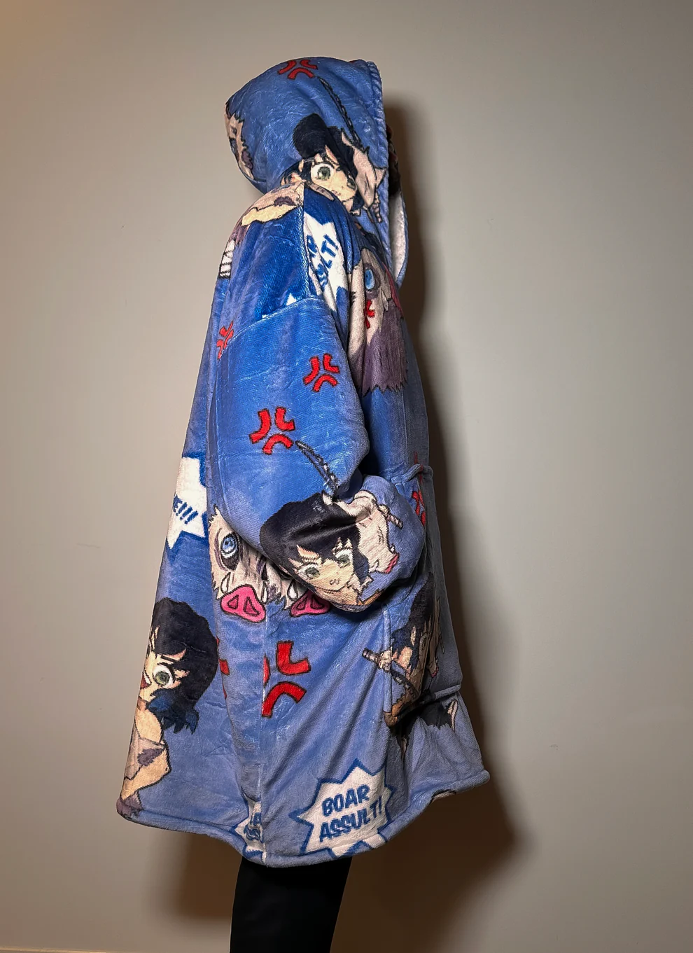 Demon Slayer Inosuke Oversized Blanket Hoodie