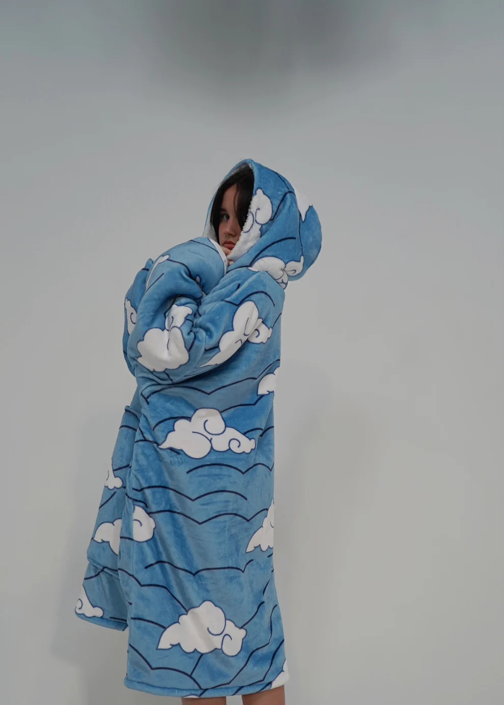 One Piece Former Water Hashira Oversized Blanket Hoodie
