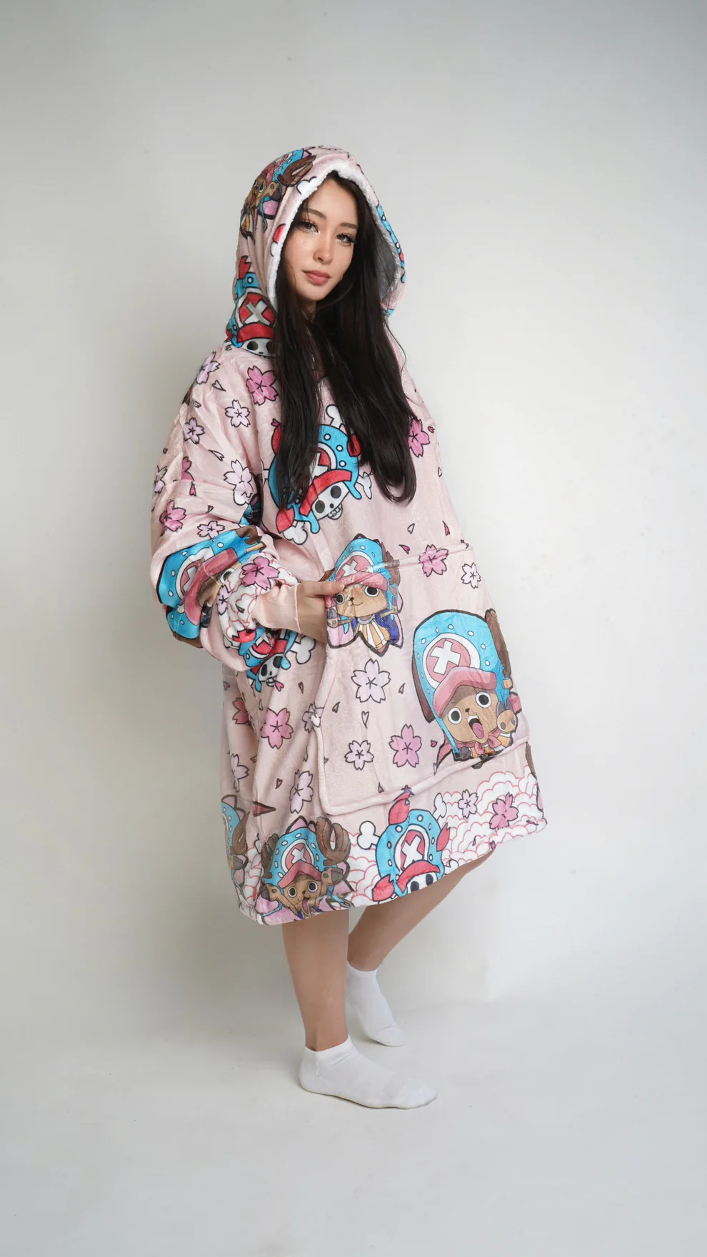 One Piece Chopper Oversized Blanket Hoodie
