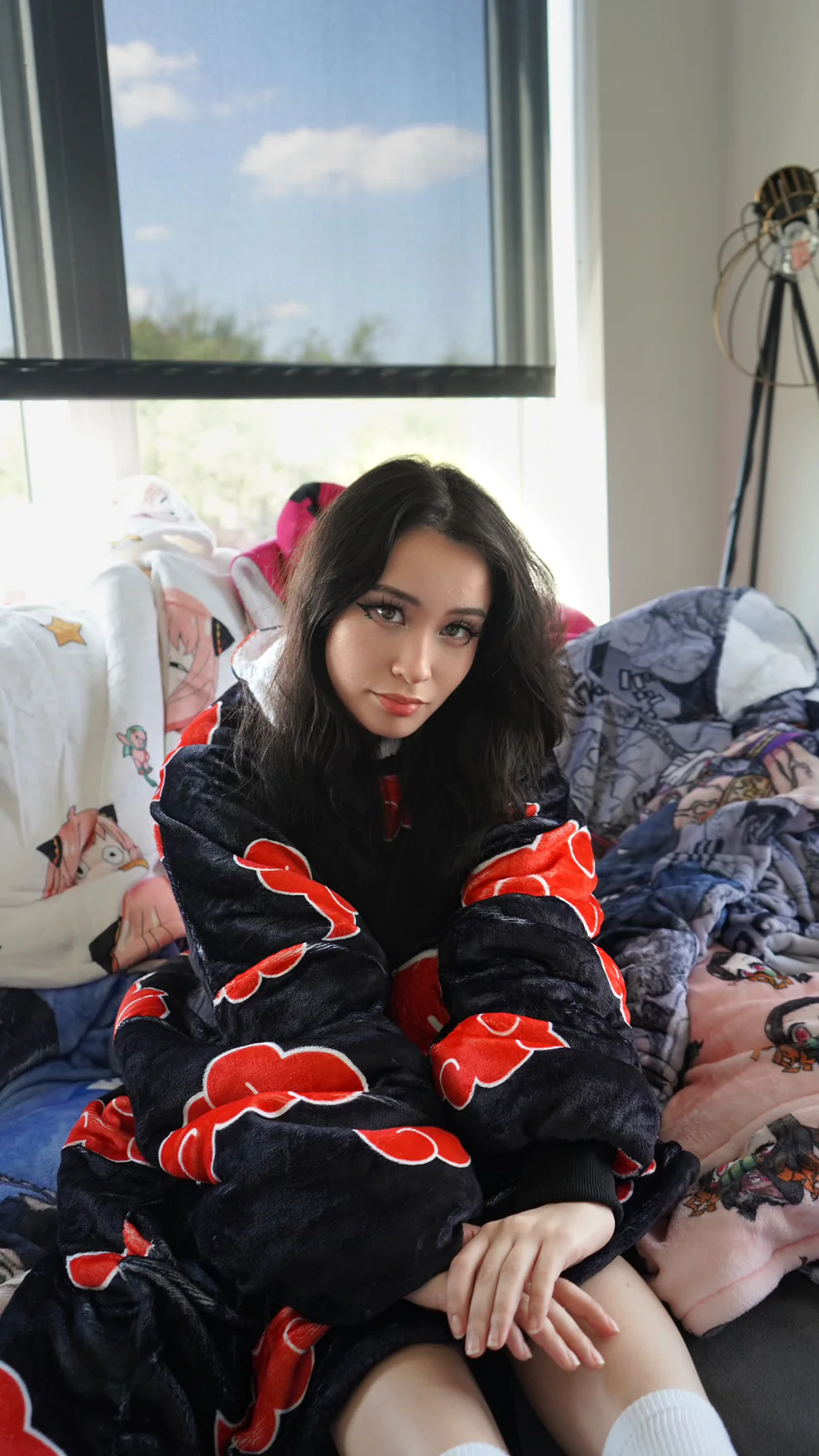 Naruto Red Cloud Oversized Blanket Hoodie