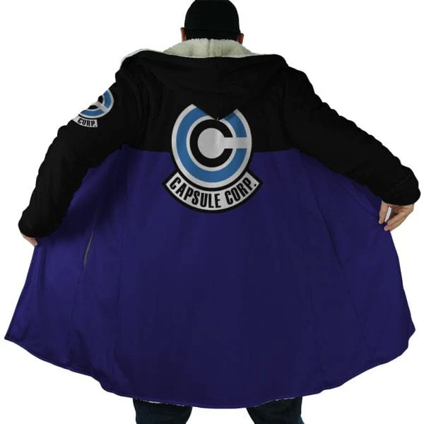 Dragon Ball Capsule Corp Hooded Cloak Coat