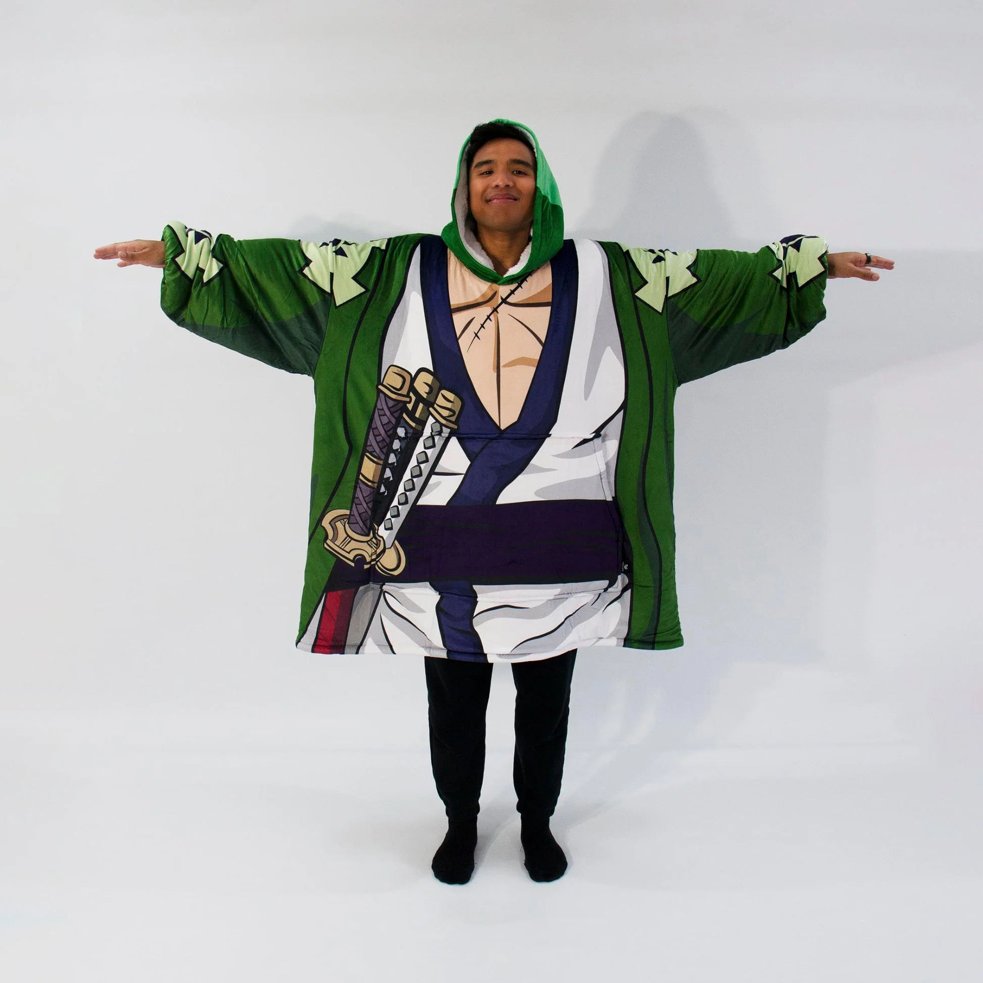 One Piece Zoro Wano Kuni Blanket Hoodie