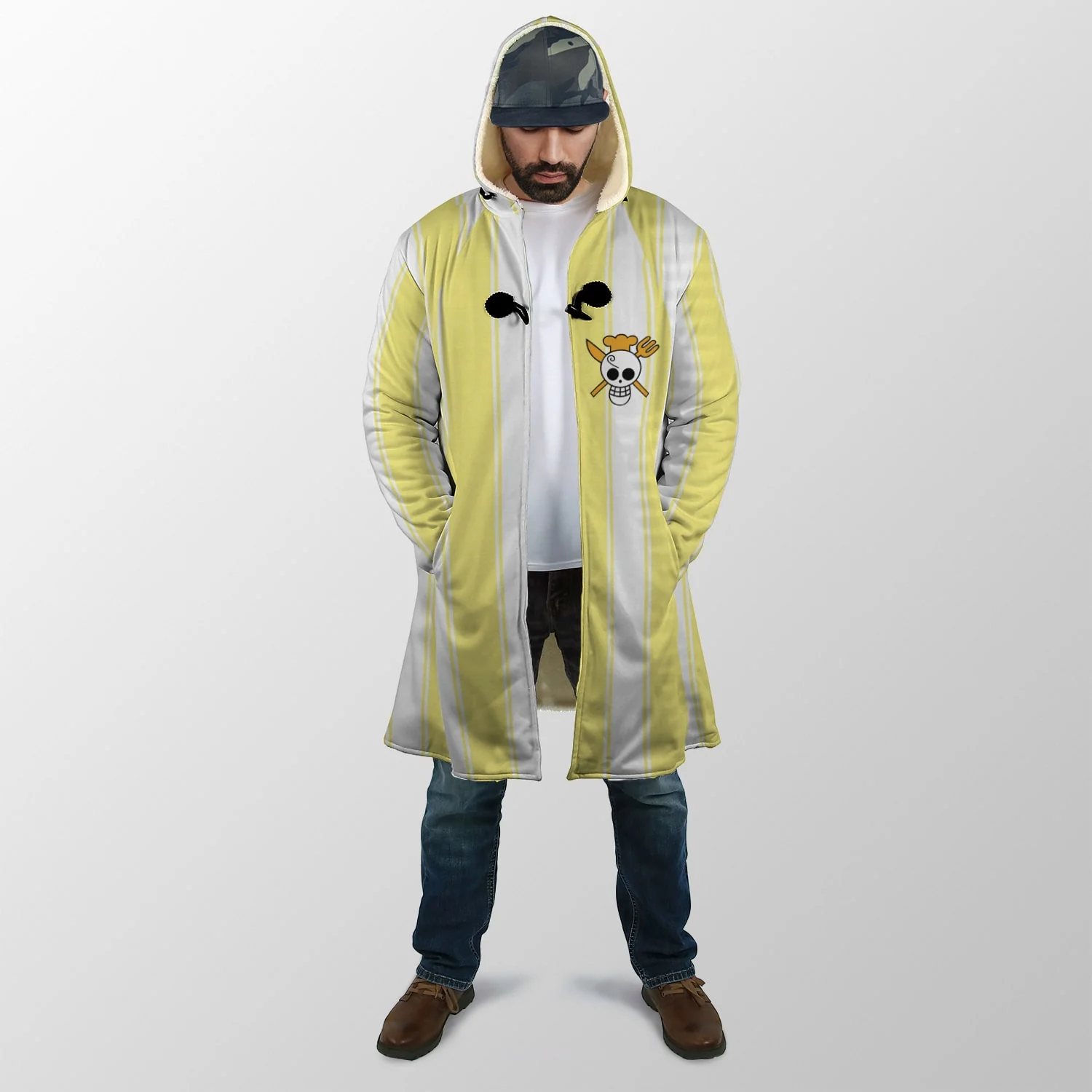 One Piece Vinsmoke Sanji Hooded Cloak Coat