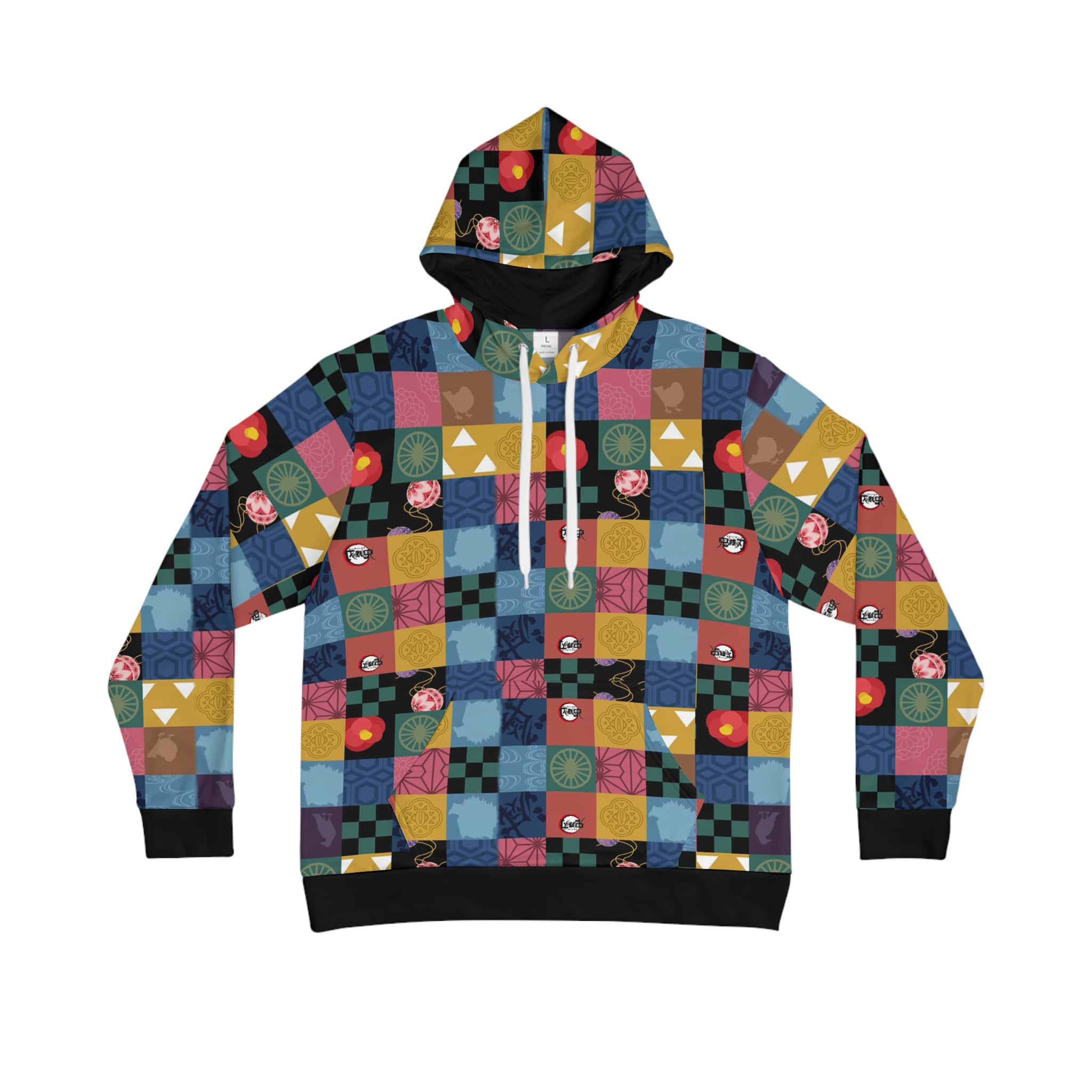 Demon Slayer Cosplay Patches Pullover Hoodie