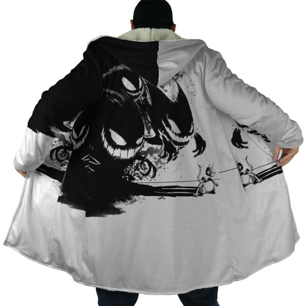 Digimon Cubone Gengar Hooded Cloak Coat