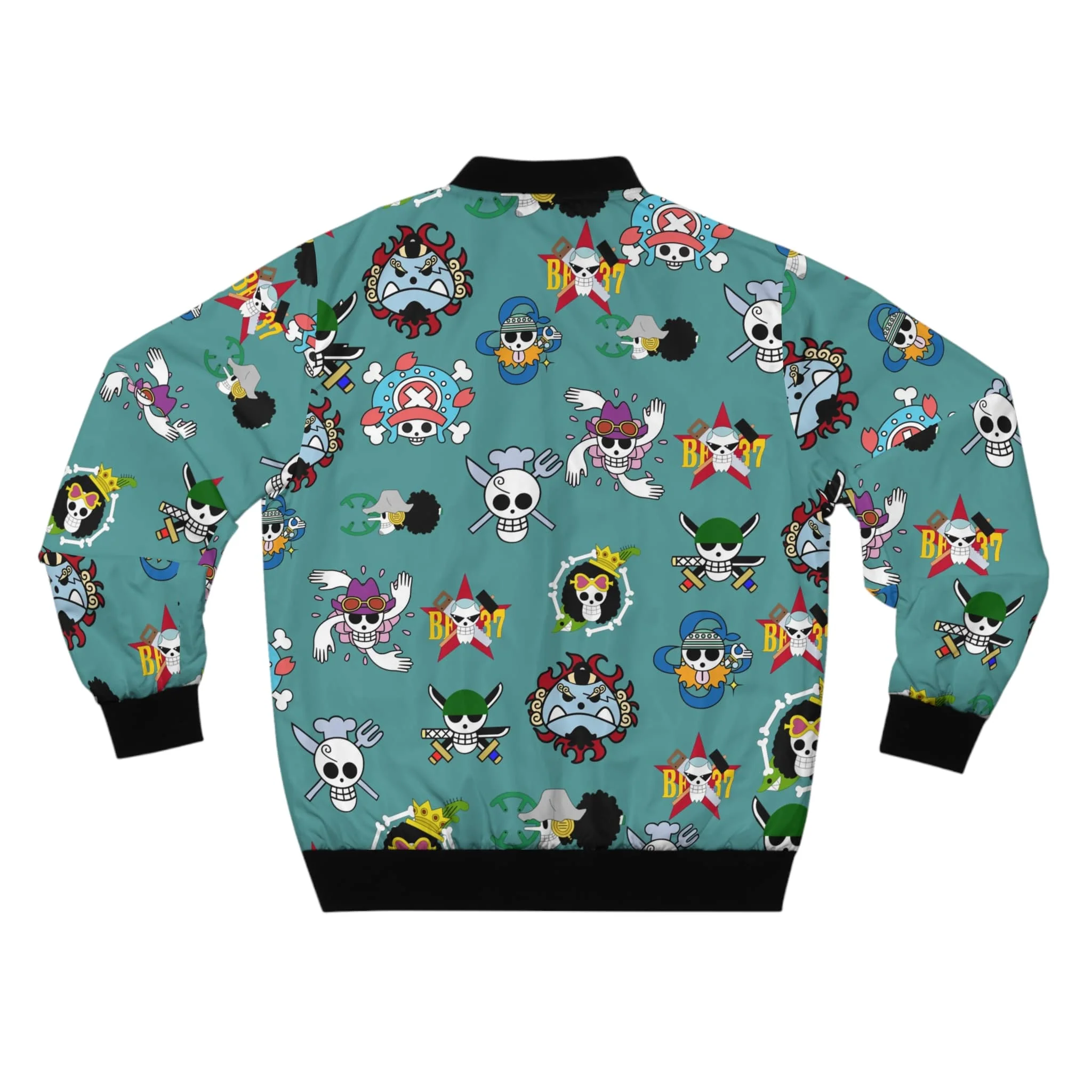 One Piece Straw Hat Jolly Roger Bomber Jacket