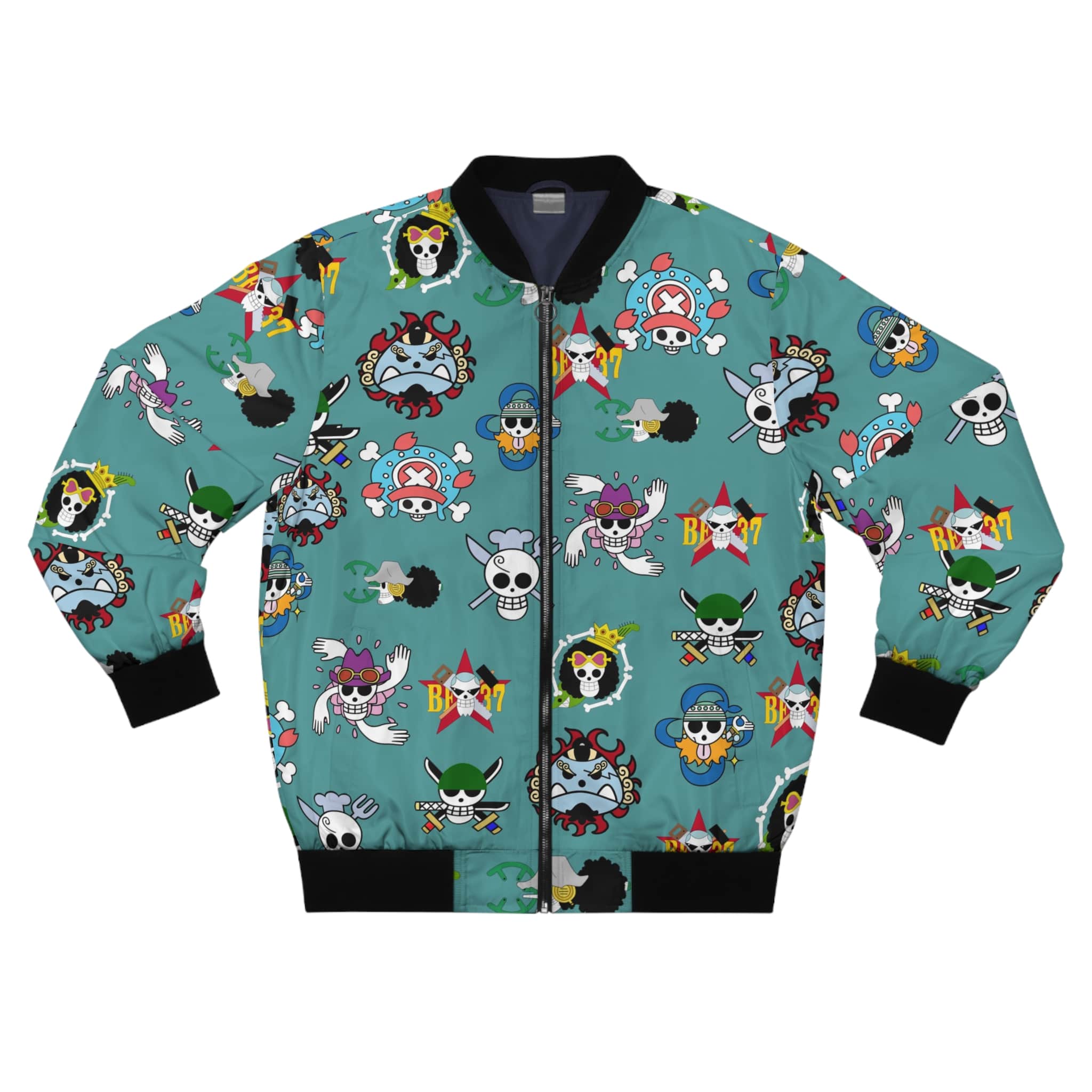 One Piece Straw Hat Jolly Roger Bomber Jacket