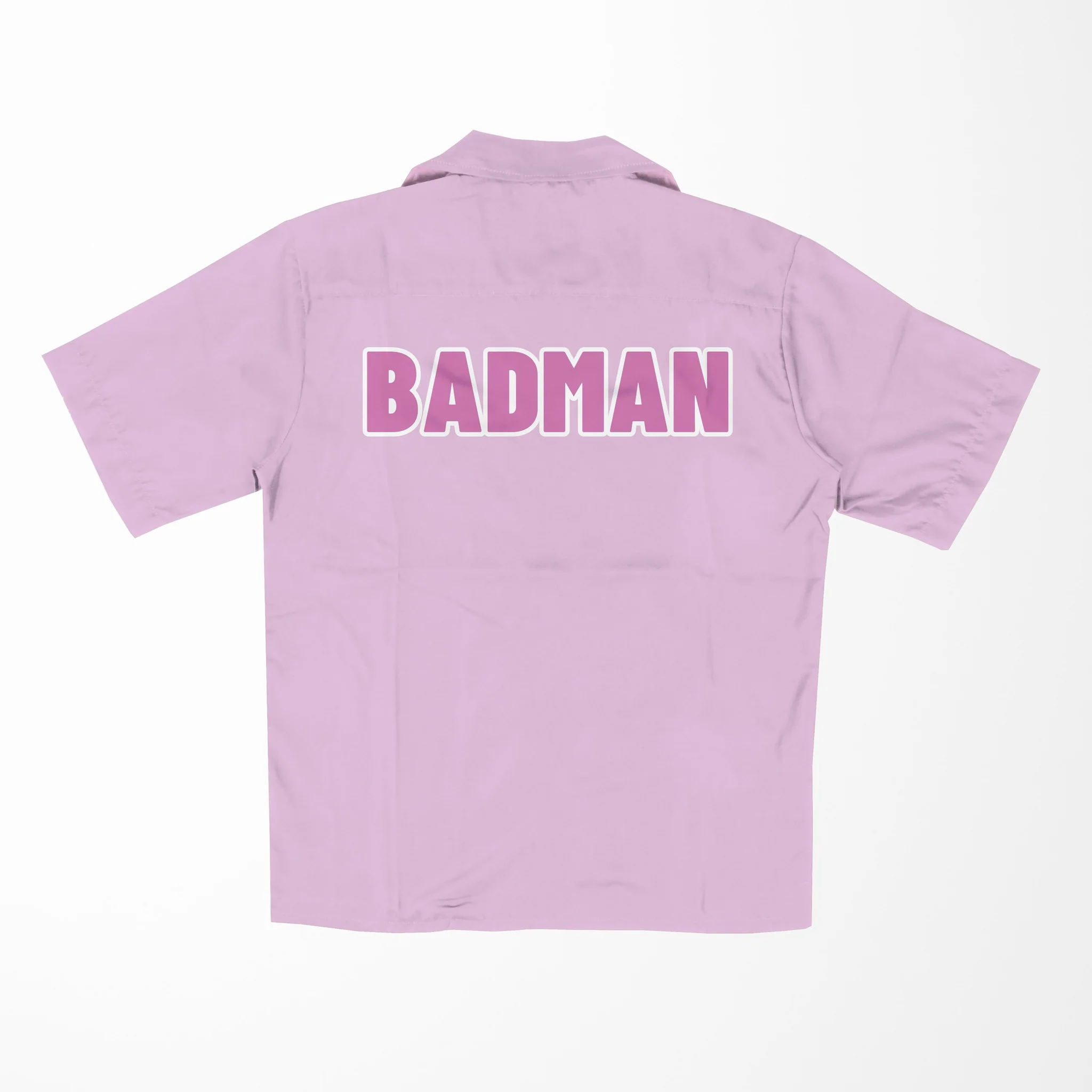 Dragon Ball Vegeta BadMan Pink Hawaiian Short Sleeved Shirt