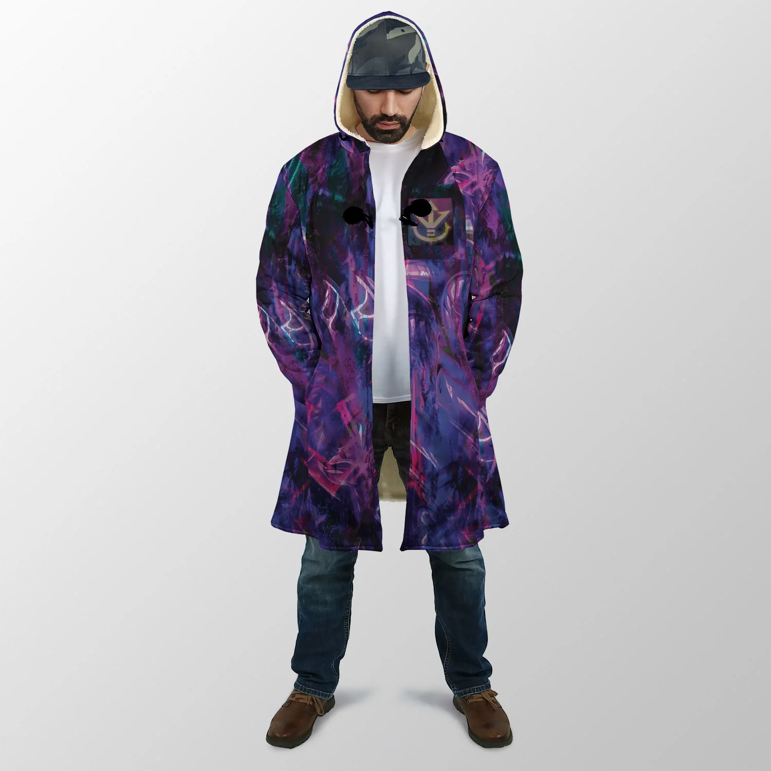 Dragon Ball Ultra Ego Vegeta Super Hooded Cloak Coat