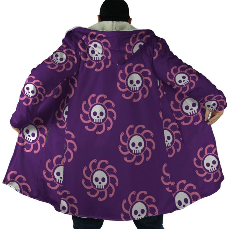 One Piece Boa Amazon Lily Hooded Cloak Coat