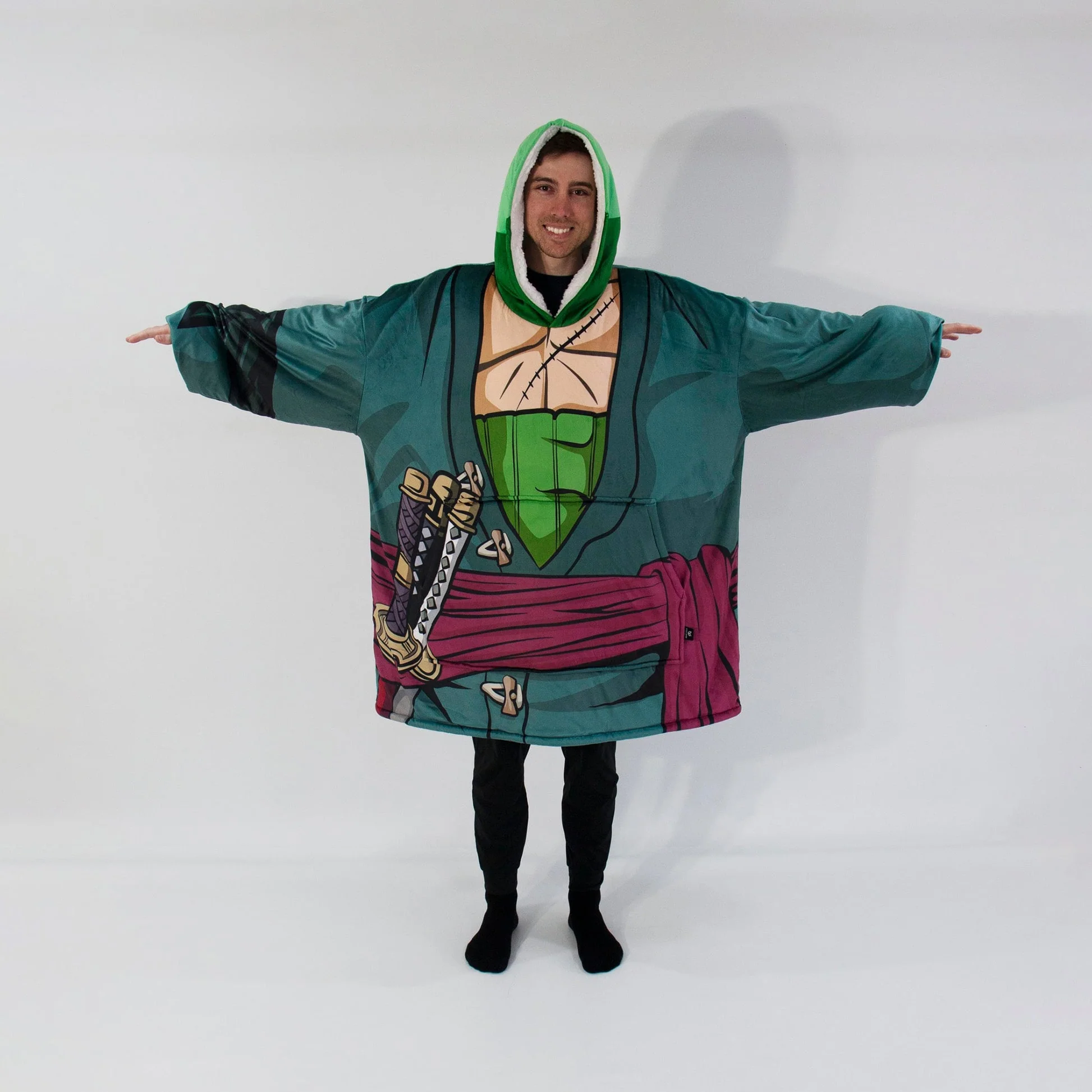 One Piece Zoro Blanket Hoodie