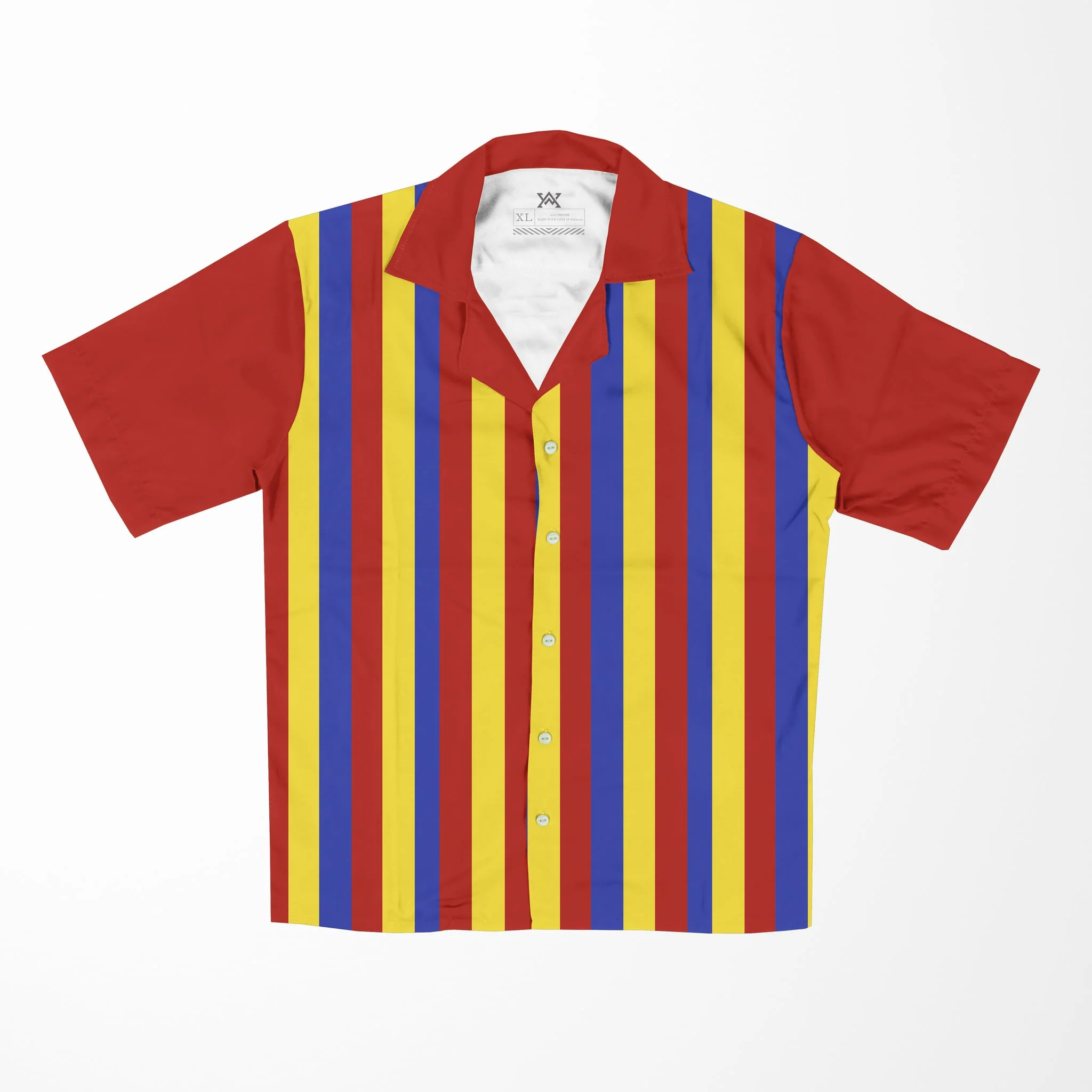 My Hero Academia Deku Stripes Button up Hawaiian Short Sleeved Shirt