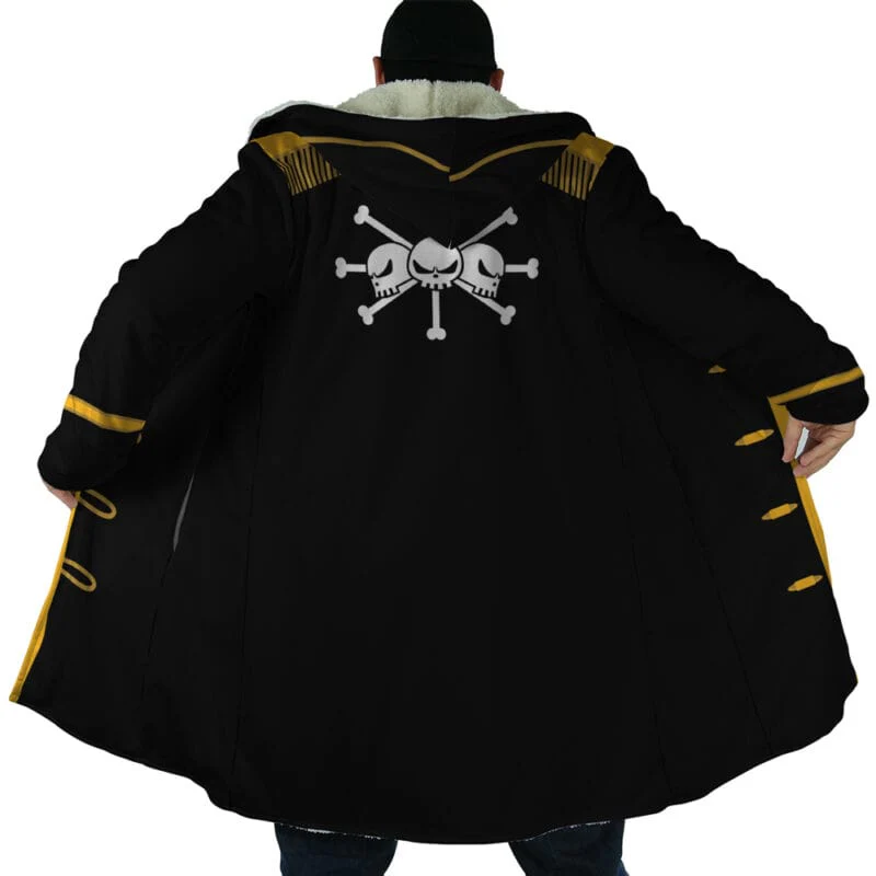 One Piece Blackbeard Hooded Cloak Coat