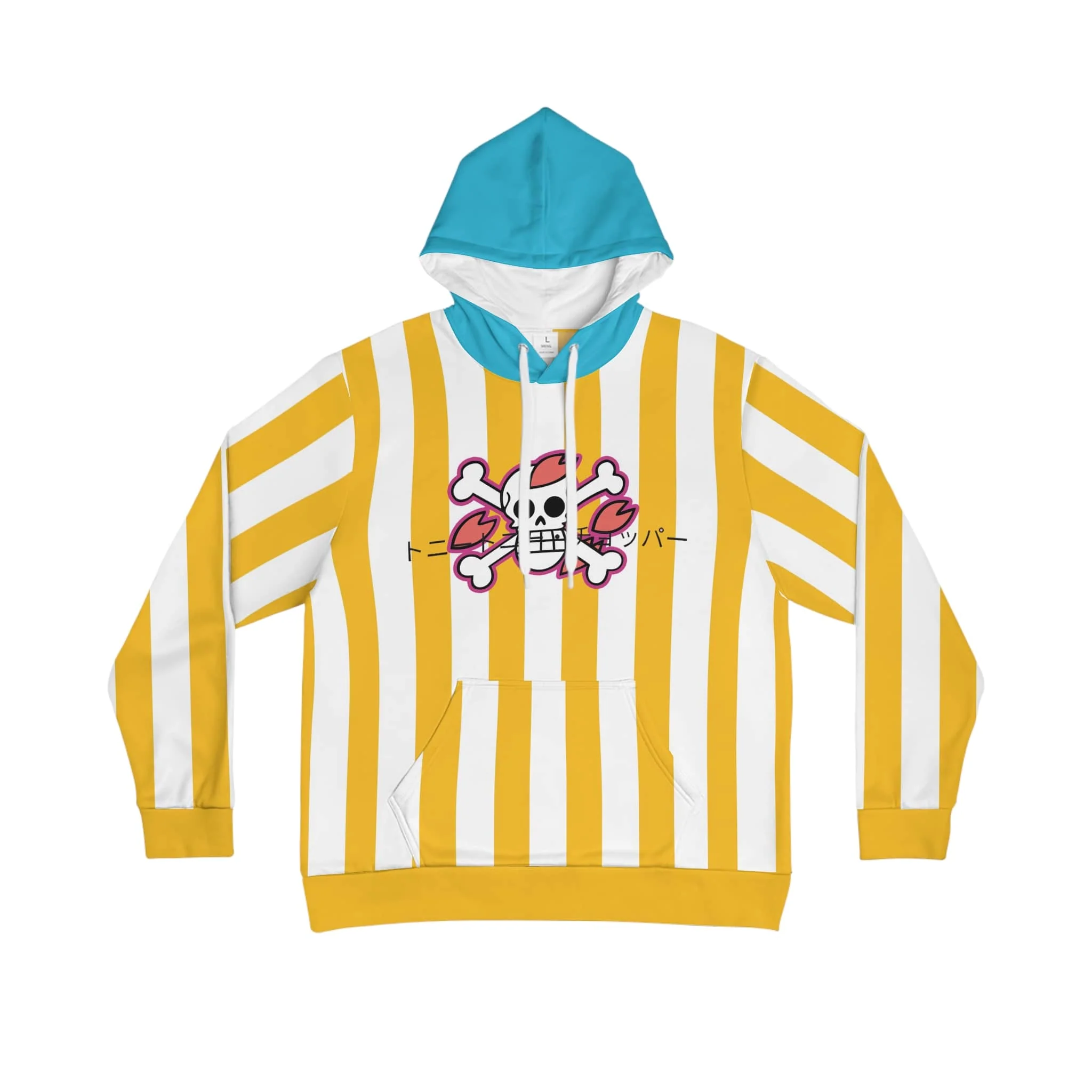 One Piece Chopper Pattern All Over Brushed Hoodie