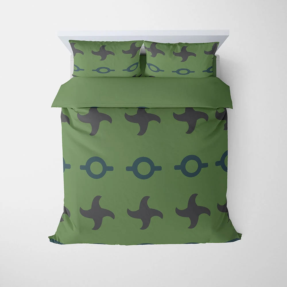Hidden Leaf Shurikan Blend Comforter Set
