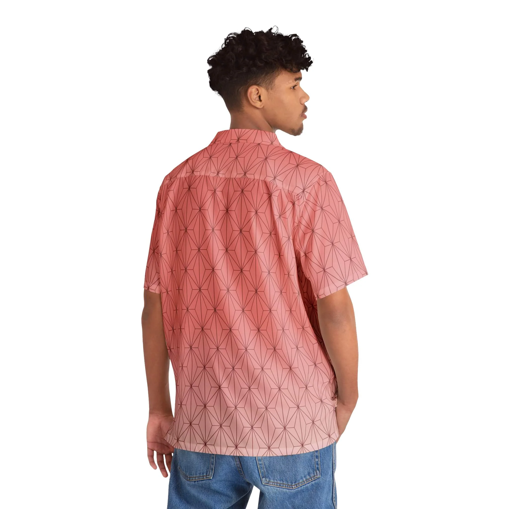 Demon Slayer Nez Chan Classic Pattern Hawaiian Short Sleeved Shirt