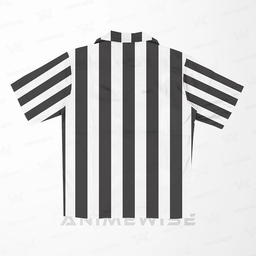 Demon Slayer Snake Pillar Haori Pattern Inspired Hawaiian Short Sleeved Shirt