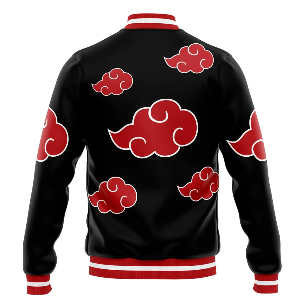 Naruto Shinobi Clouds Cosplay Pattern Baseball Jacket