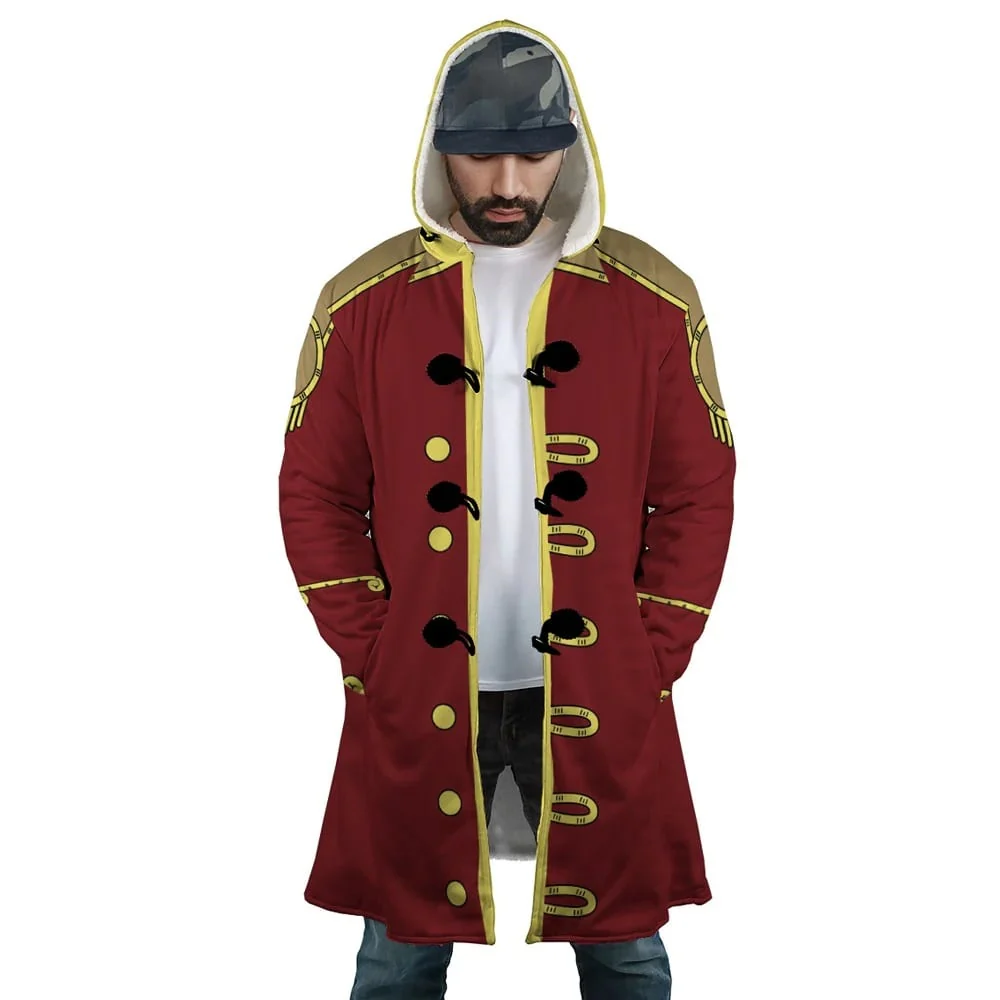One Piece Gol D King of The Pirates Hooded Cloak Coat