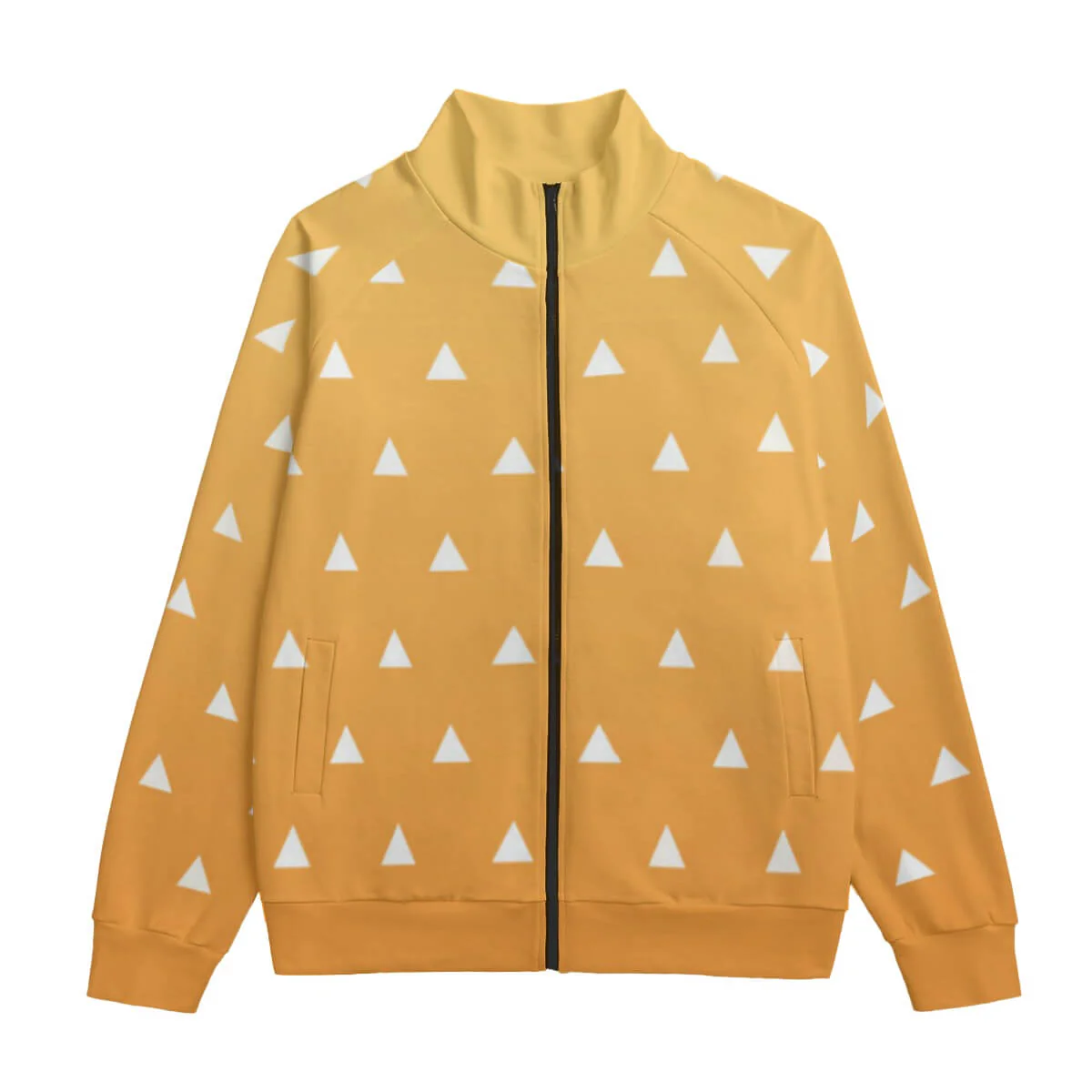 Demon Slayer Thunder Breath Urokomon Pattern Collar Up Jacket