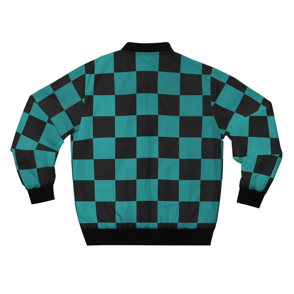 Demon Slayer Kakushaku no Ko Check Pattern Bomber Jacket