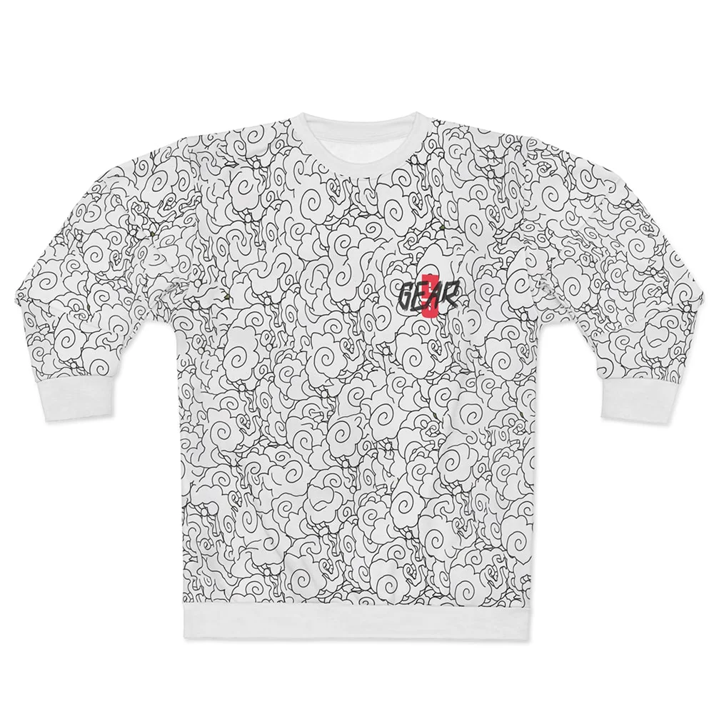 One Piece Luffy Gear 5 Pattern Long Sleeve T-Shirt