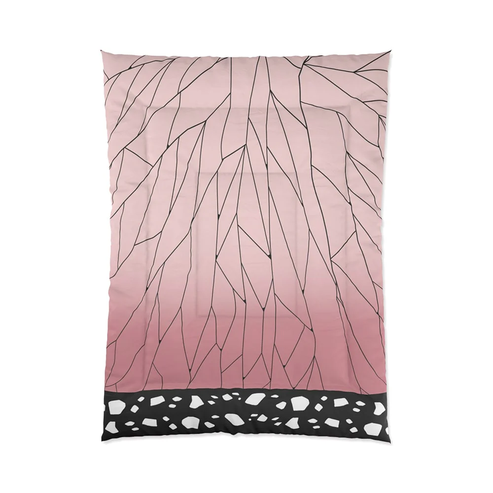 Insect Pillar Demon Slaying Pattern Comforter Set Bedding