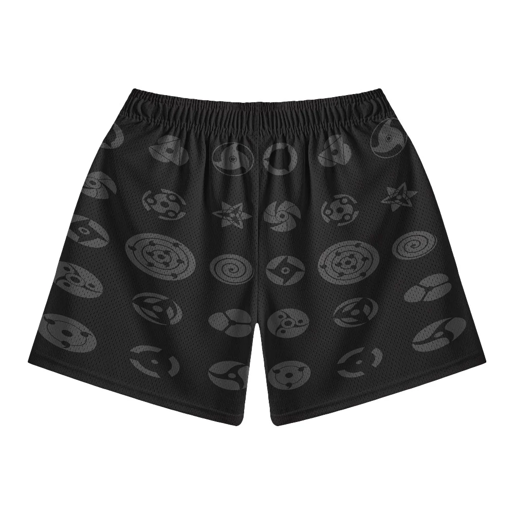 Naruto All Anime Shinobi Eyes Mesh Shorts
