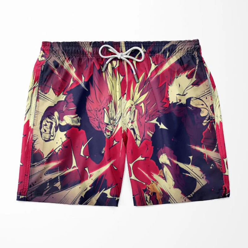 Vegeta Goku Super Saiyan Face Off Dragon Ball Shorts