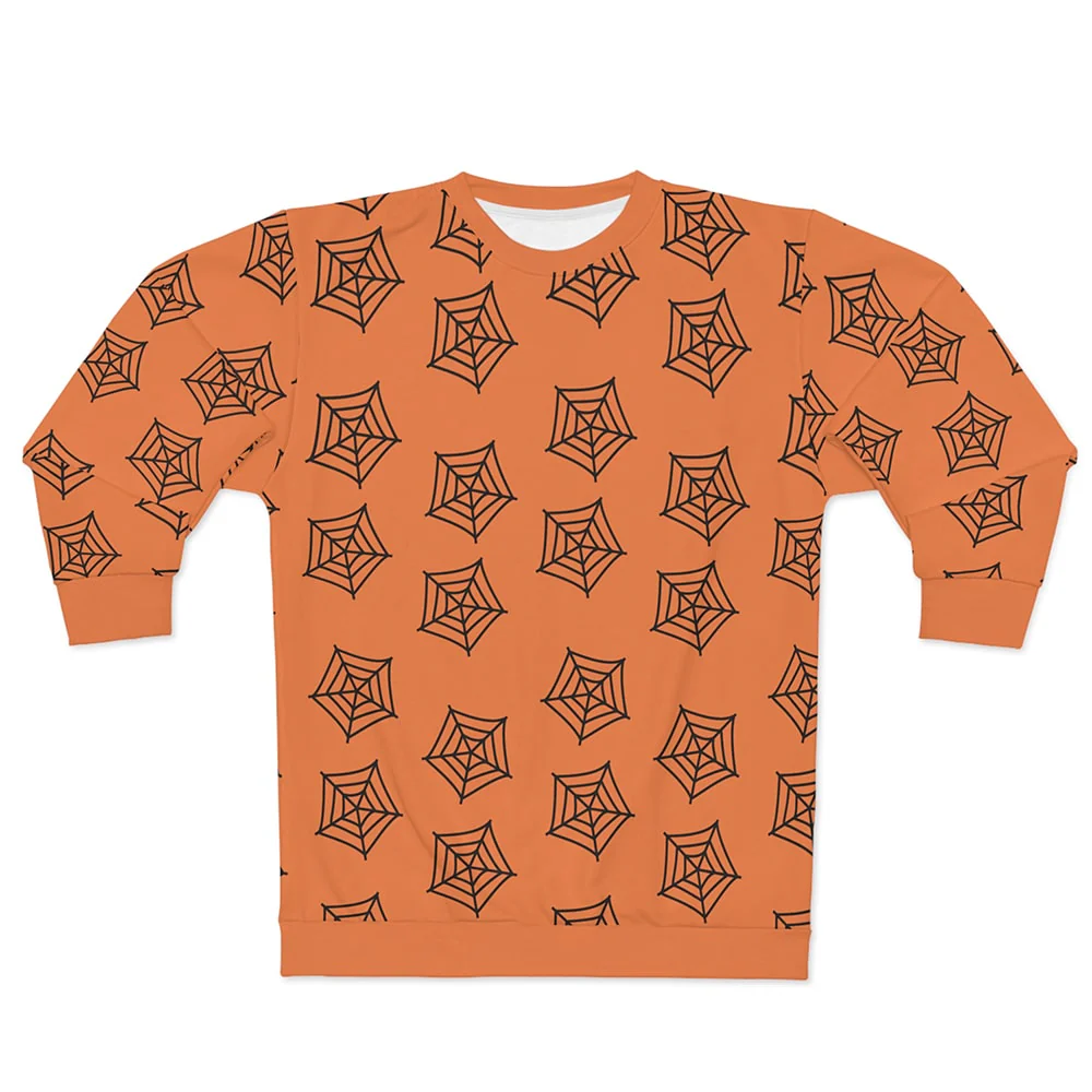 Naruto Anime Spider Web Pattern Long Sleeve T-Shirt