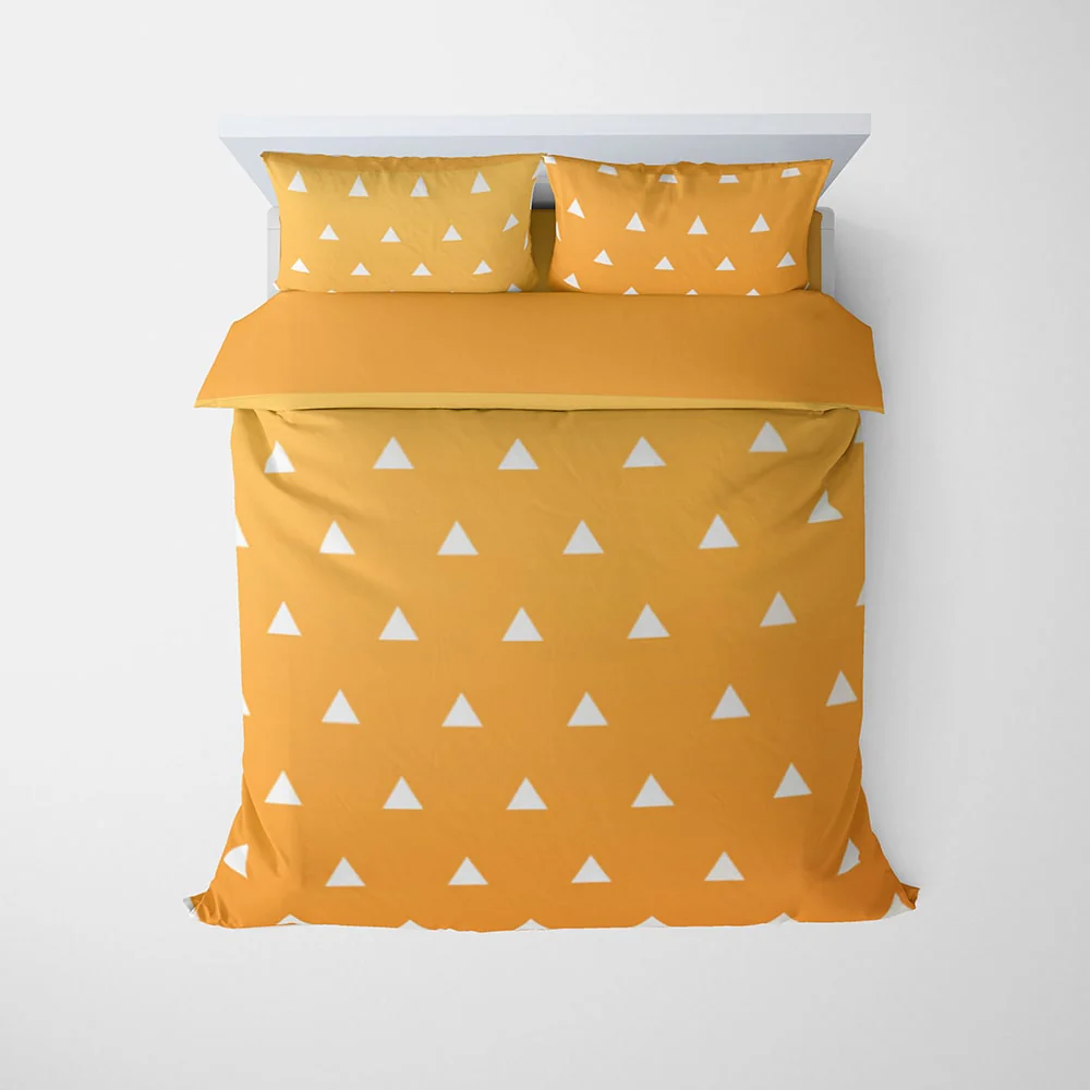 Demon Slayer Thunder Breath Pattern Comforter Set Bedding