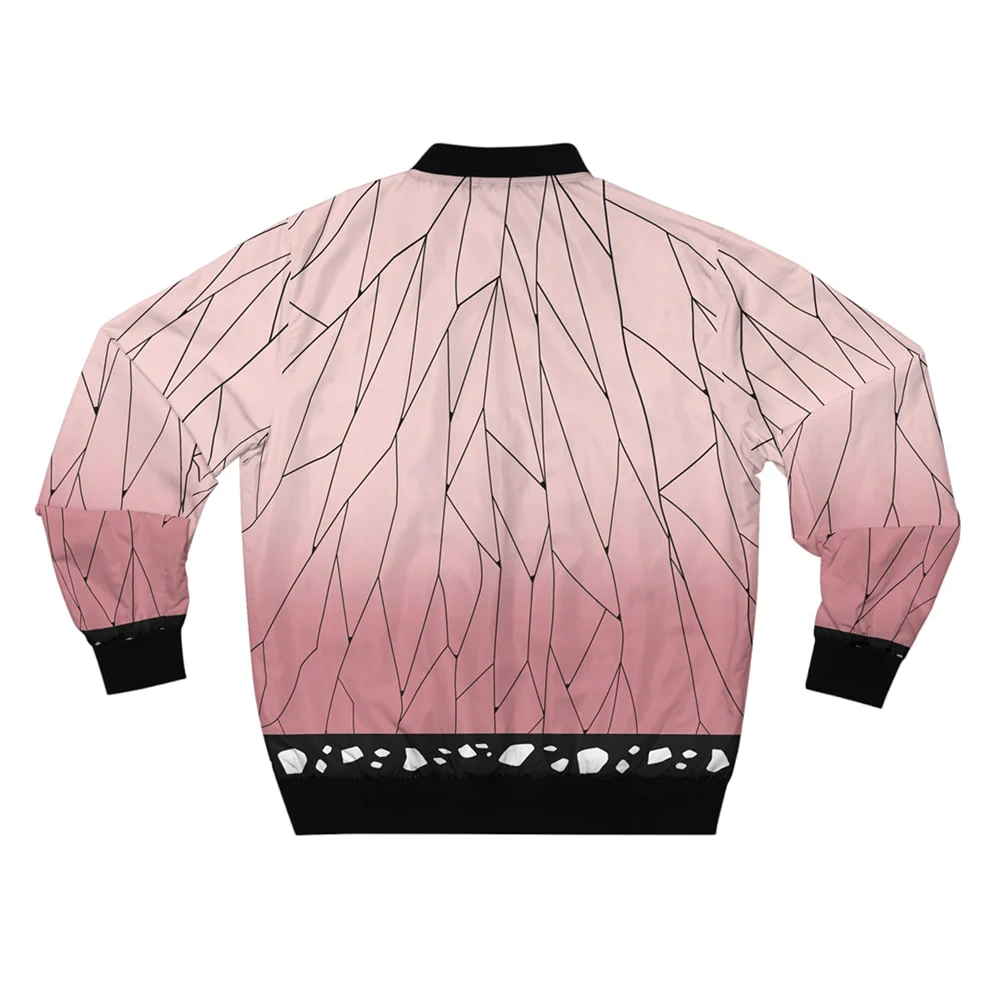 Demon Slayer Insect Pillar Pink Corp Bomber Jacket