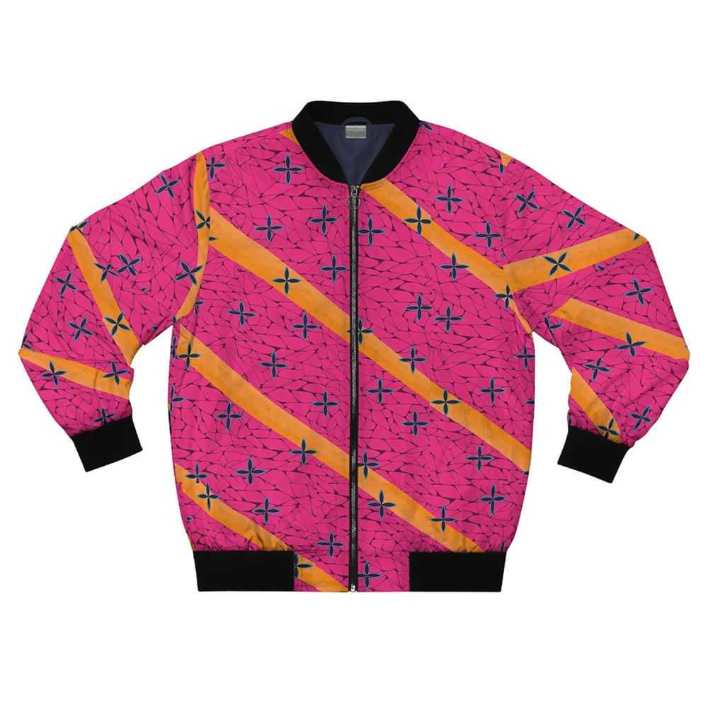 Demon Slayer Blood Art Pattern Bomber Jacket