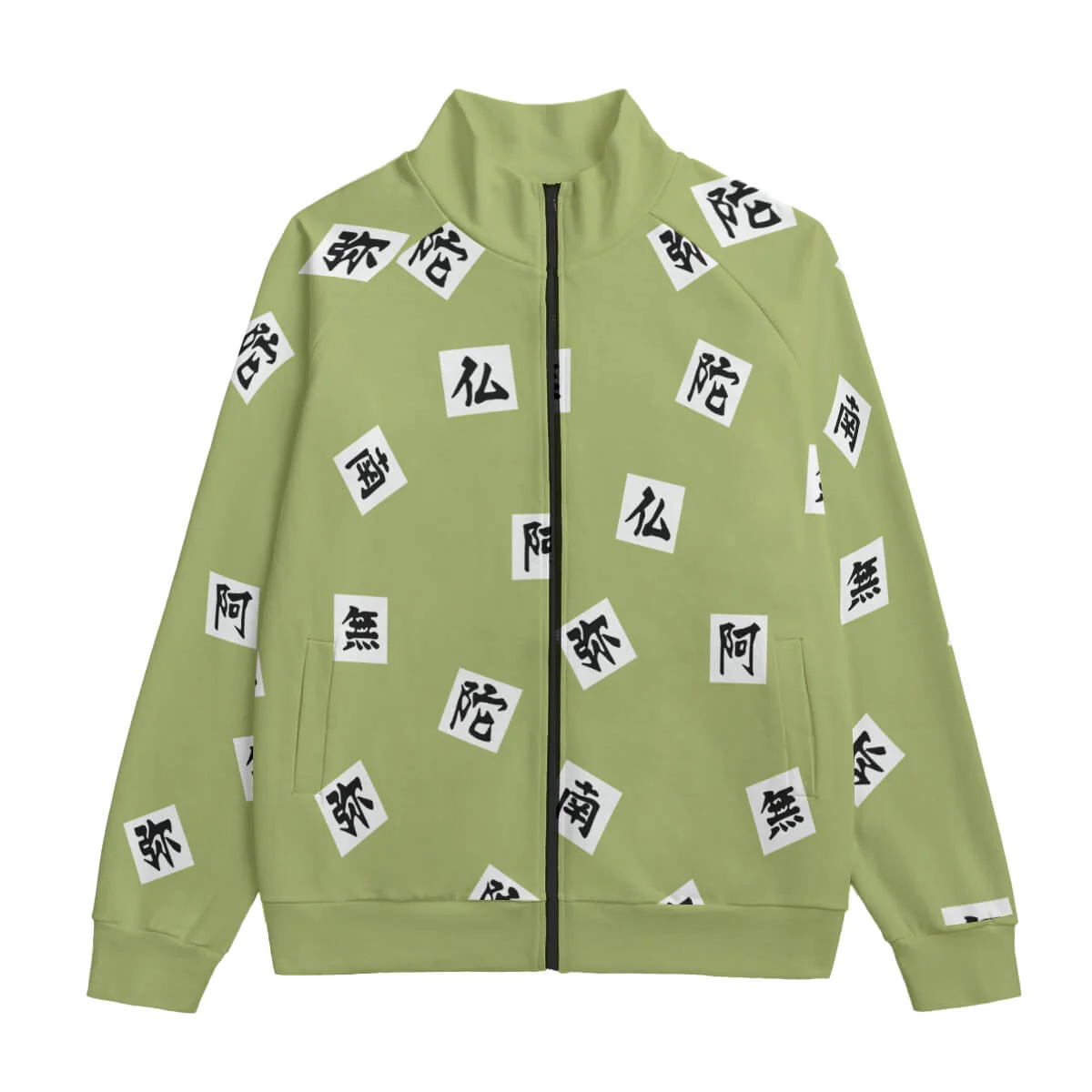 Demon Slayer Stone Hashira Pattern Collor Up Jacket