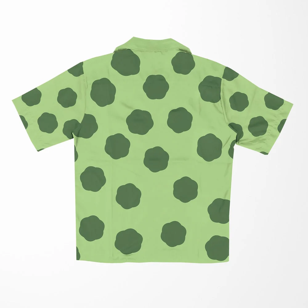 One Piece Nami Wano Fish Island Pattern Hawaiian Short Sleeved Shirt