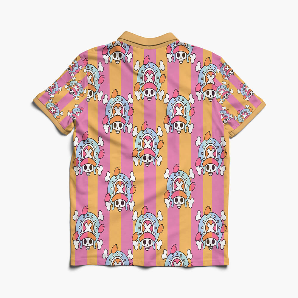 One Piece Chopper Pattern All Over Polo Shirt